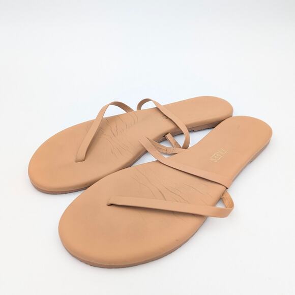 Tkees Sarit Flip Flop Sandal Asymmetrical Straps Women's Nude Size US8 EU39 - Picture 1 of 8